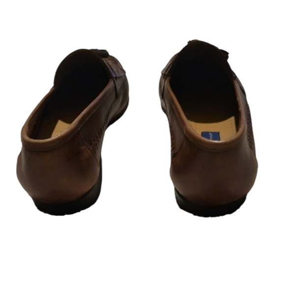 GIRGIO BRUTINI Woven Leather Upper Loafers Brown Size 11.5 - Picture 6 of 8